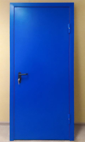 Синяя огнестойкая дверь Синяя огнестойкая дверь