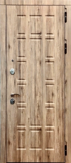 Стальная квартирная дверь с фрезерованными панелями МДФ ПВХ Стальная квартирная дверь с фрезерованными панелями МДФ ПВХ