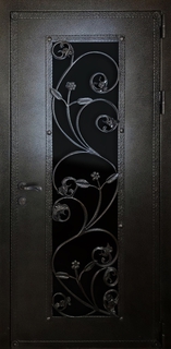 Входная утепленная термодверь с остеклением и решеткой (порошковое окрашивание) Входная утепленная термодверь с остеклением и решеткой (порошковое окрашивание)